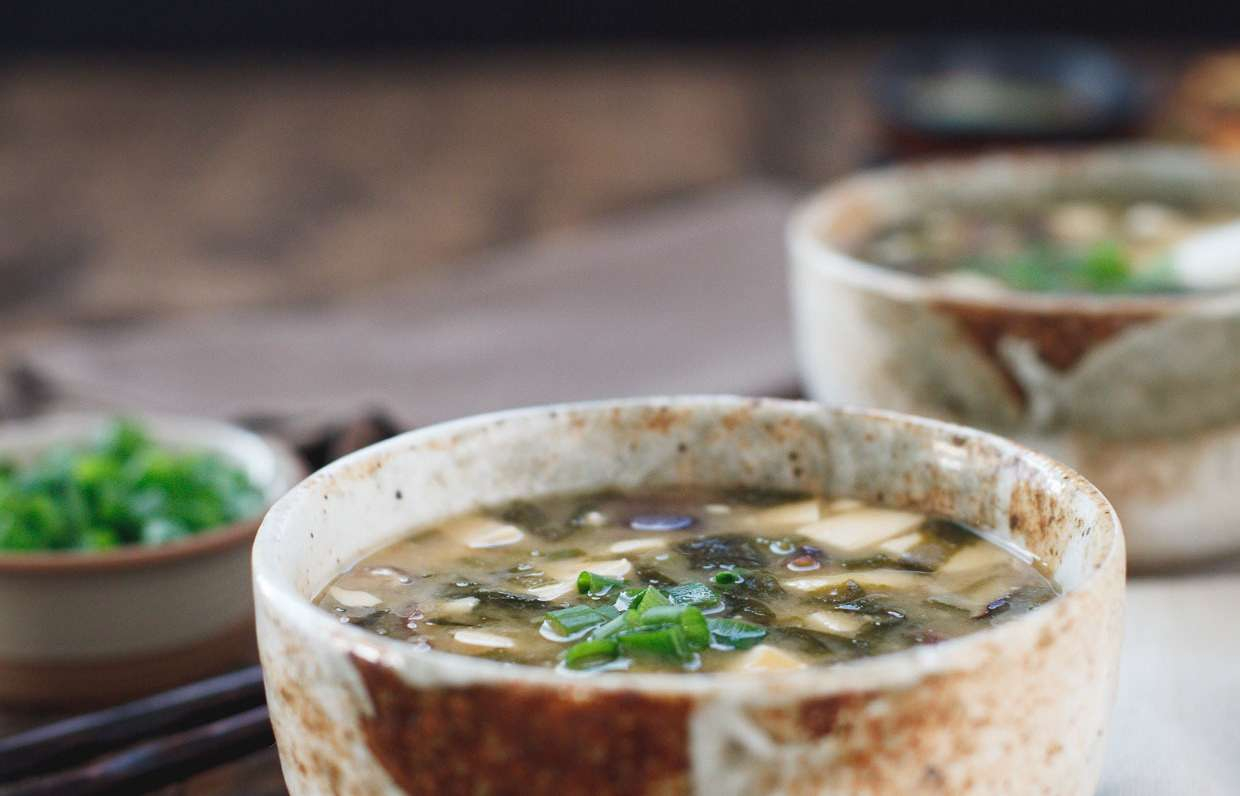 Мисо-суп с грибами шиитаке