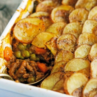 Мясная запеканка с пивом
