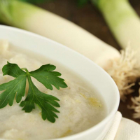 Суп с овсянкой и луком-порей