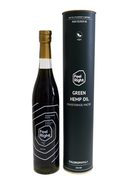 Масло конопляное FeelRight Green, 250 мл