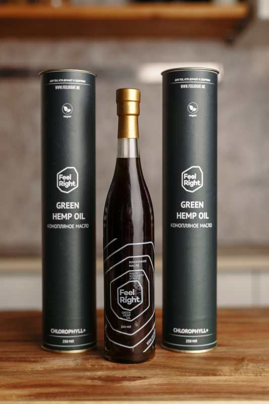 Масло конопляное FeelRight Green, 250 мл