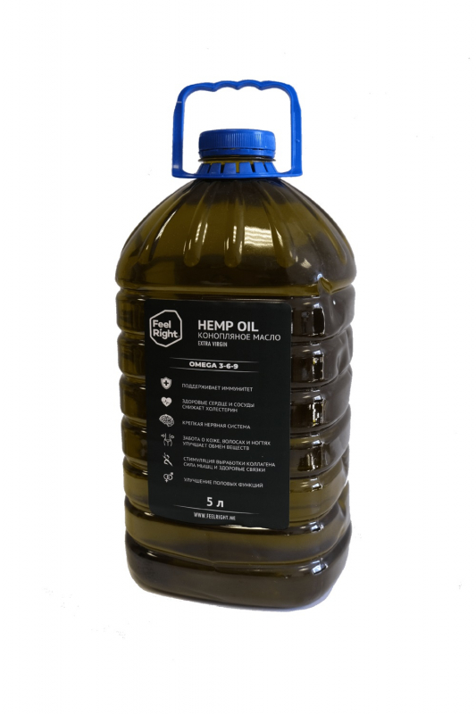 Масло конопляное Extra Virgin FeelRight, 5 л