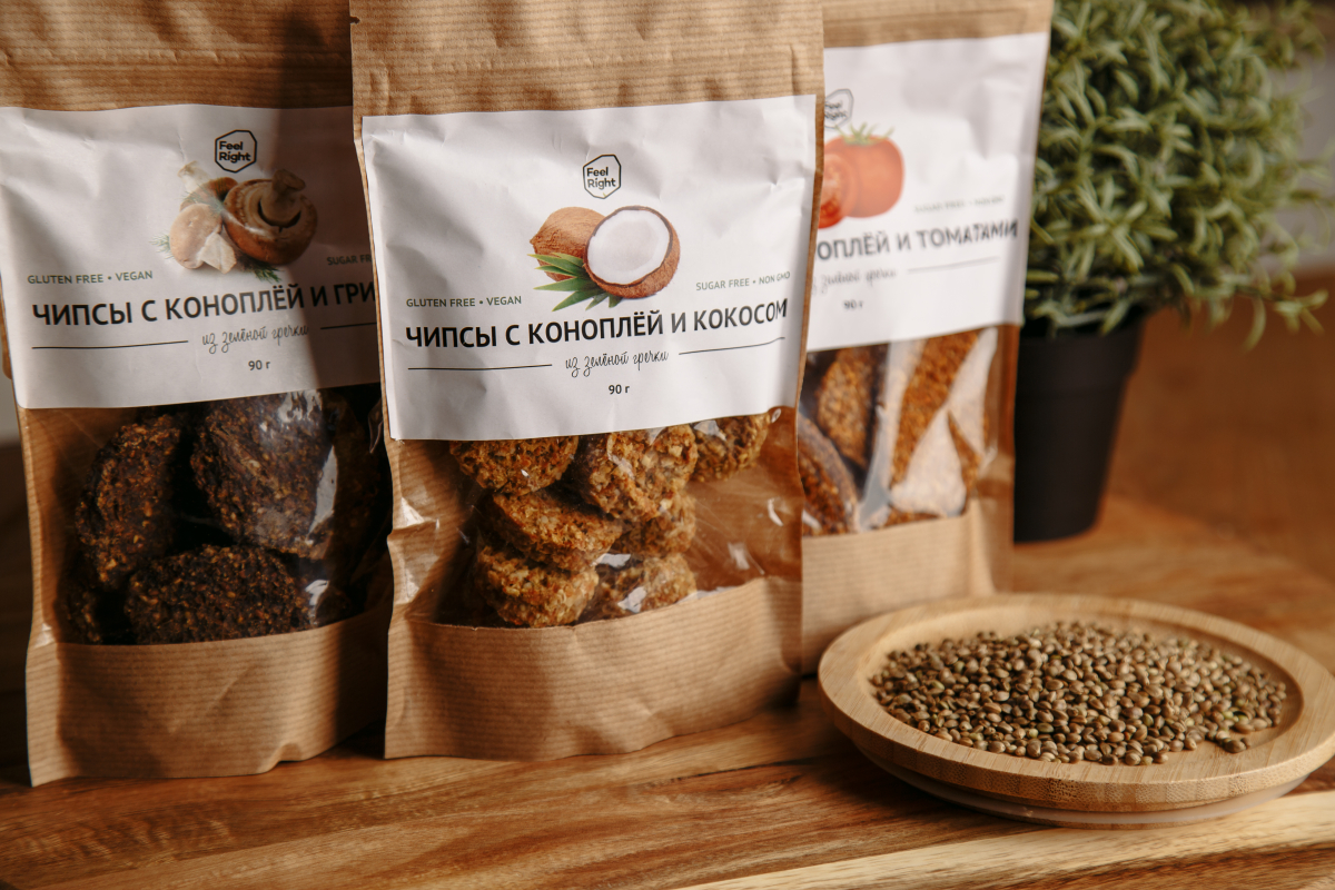 Чипсы  зеленая гречка/конопляные ядра/ томат(Копия)