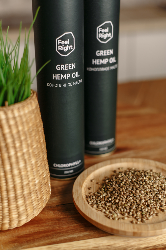 Масло конопляное FeelRight Green, 250 мл