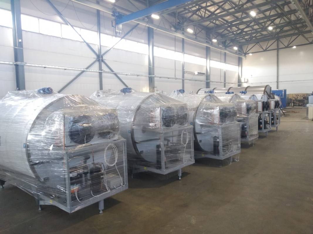 Охладитель молока закрытого типа ОМЗТ 30000