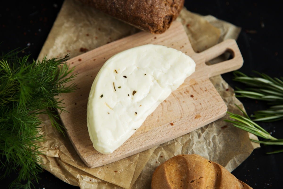 Халлуми с мятой