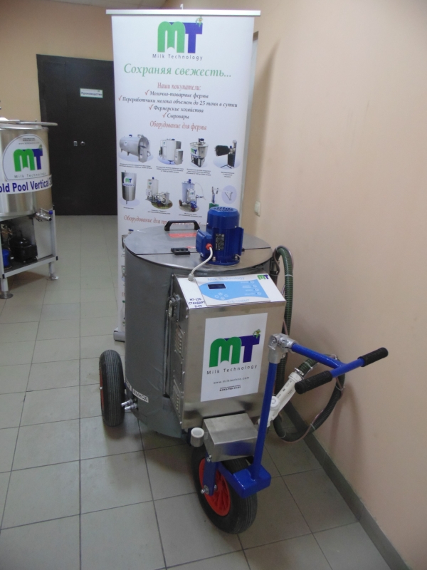 Молочное такси для выпойки телят на 150 литров с пастеризацией и стационарным теплообменником