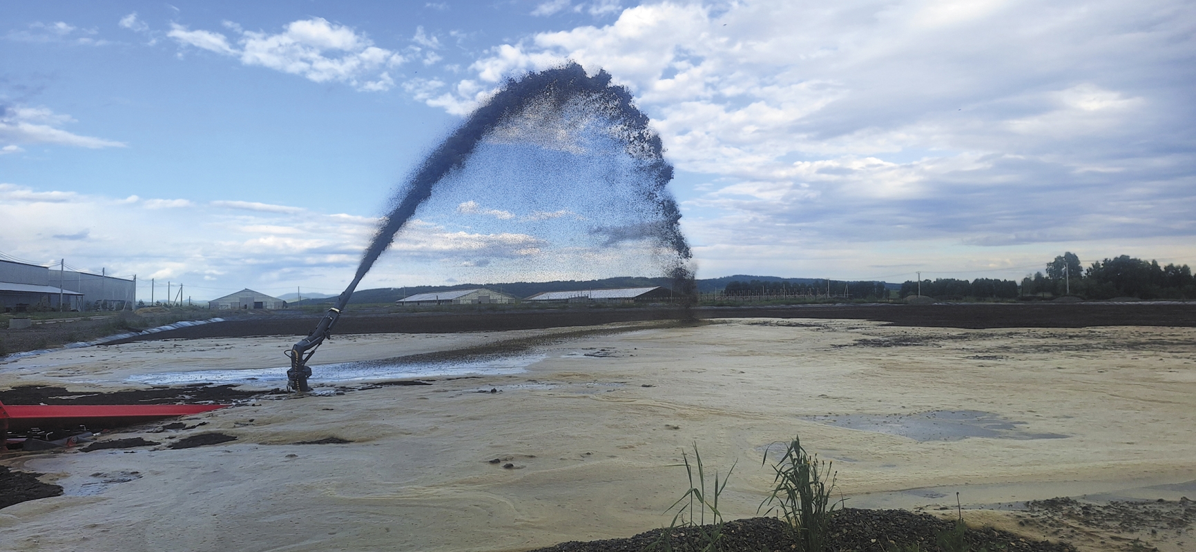 Помпа лагунная прицепная для перемешивания жидкого навоза