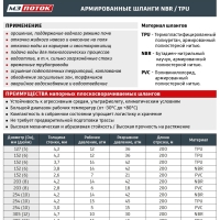 Плоскосворачиваемый напорный шланг / магистральный рукав NBR