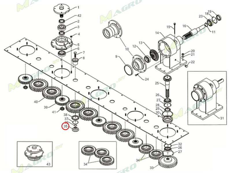 Шкворень нижний DL045811 1152035